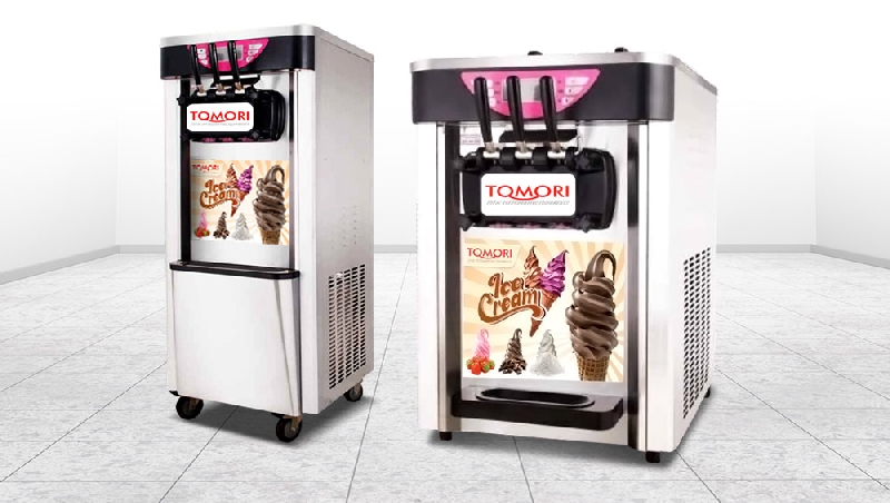 Usaha penjualan soft ice cream dengan Tomori Soft Ice Cream Machine